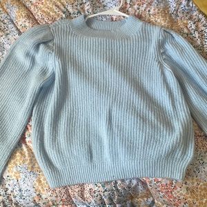 Sonoma Baby Blue Puffed Sleeve Sweater (XL)